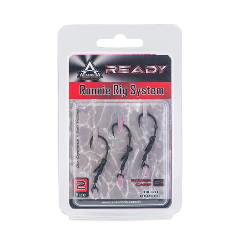 Anaconda Ready Ronnie Rig System Power Carp Micro Barb / 2 / mikroszakállas / 3db
