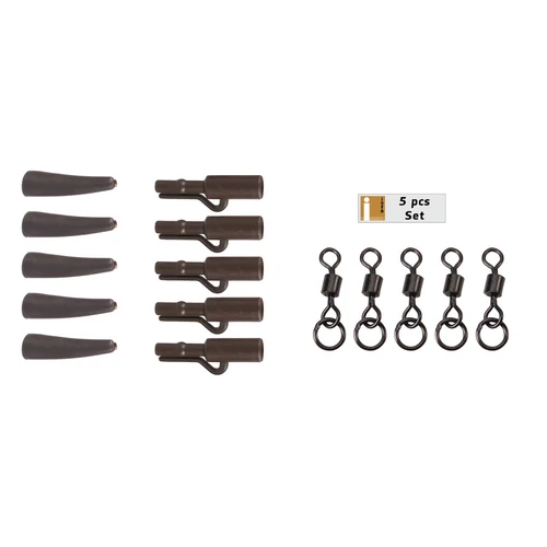 Anaconda 360° Flex Ring Swivel Saftey Clip Kit Brown 5db