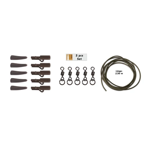 Anaconda 360° Flex Ring Swivel Safety Clip Power Pack Brown / 5 szett