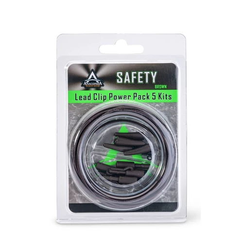Anaconda 360° Flex Ring Swivel Safety Clip Power Pack Brown / 5 szett