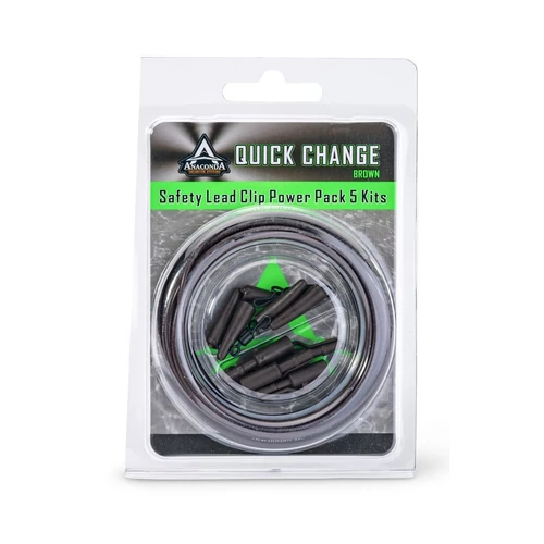 Anaconda Quick Change Safety Clip Power Pack /Brown 5 szett