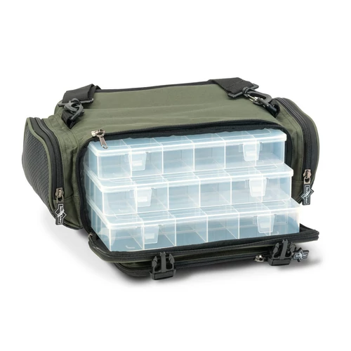 Iron Claw Backpacker NX pergető hátizsák oldaltáska szett / + 3 doboz