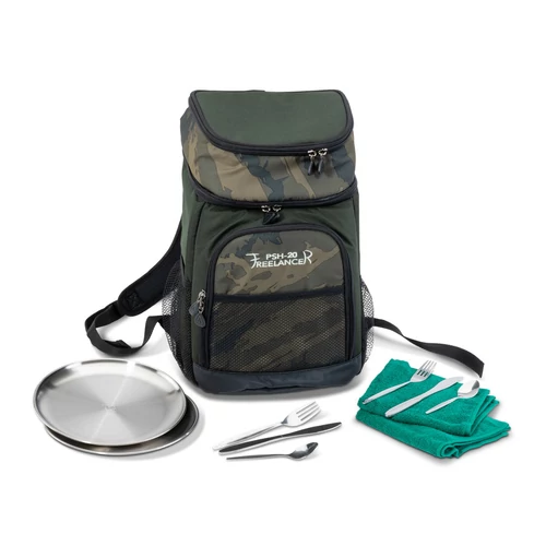Anaconda Freelancer Prime Survival Hopper hátiszák/hűtőtáska funkcióval / 8 darobos rozsdamentes acél étkészlettel / 40X30X20cm