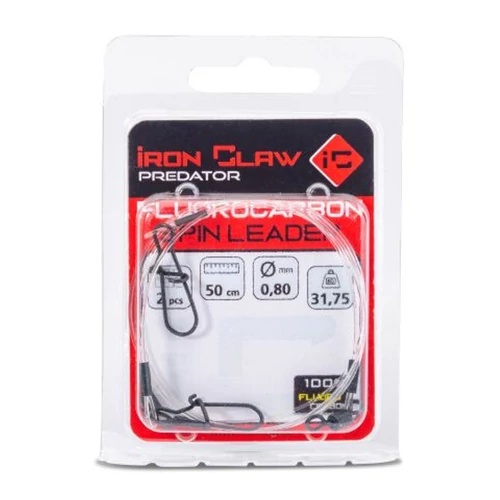 Iron Claw Fluorocarbon Spin Leader 50cm/2db