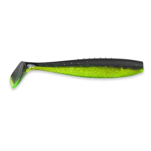 Iron Claw Just Shad BCS Black Chartreuse Silver Glitter