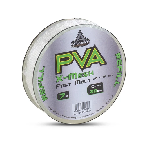 Anaconda Fast Melt PVA X-Mesh gyorsan oldodó PVC háló 7m / 20mm