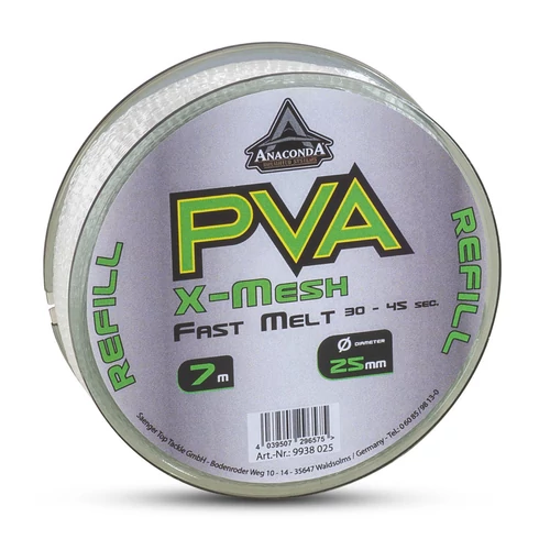 Anaconda Fast Melt PVA X-Mesh gyorsan oldodó PVA háló 7m / 25mm