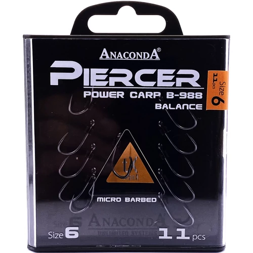 Anaconda Piercer Pow.C. B-988 mikroszakállas/ méret 6 / 11db