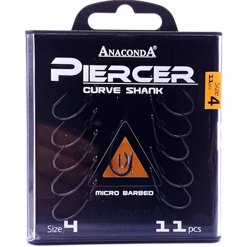 Anaconda Piercer CurveShank mikroszakállas /méret 4 / 11db