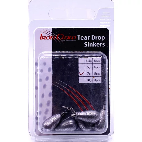 Iron Claw Tear Drop Sinker ólom 7g / 5db