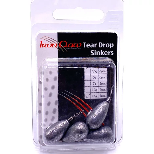 Iron Claw Tear Drop Sinker ólom 14g / 4db