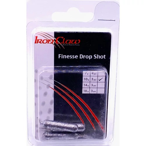 Iron Claw Finesse Drop Shot ólom 10g / 3db