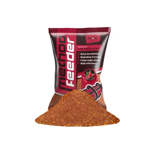 Carp Zoom Method Feeder etetőanyag, csípős fűszeres, 1kg