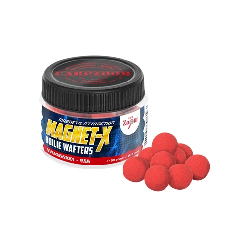 Carp Zoom Magnet-X Boilie Wafters prémium horogcsali, eper, halas, 50g