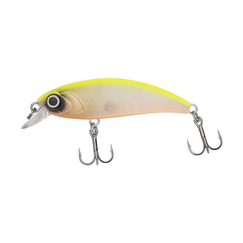 PZ Immortal Shad wobbler, 5cm, 4g, fluo sárga, fehér, süllyedő