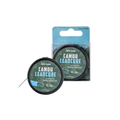 Carp Zoom Camou ólombetétes előkezsinór, 10m, 35lb, terepmintás