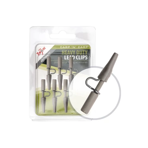 Carp Zoom Extra erős ólomkapocs +gumihüvely, zöld, 6db