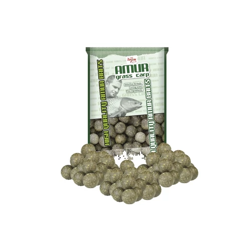 Carp Zoom Amur-Grass Carp Boilie horogcsali, 20mm, fűszeres, zöld, 800g
