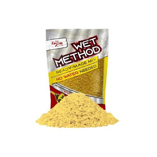 Carp Zoom Wet Method készre kevert etetőanyag, édes barack, 850g