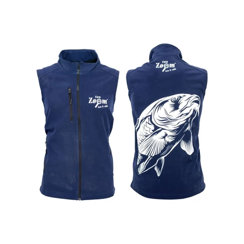 Carp Zoom Férfi softshellmellény, XL, sötétkék