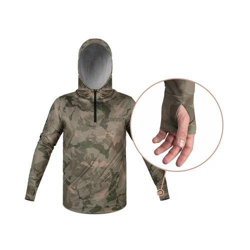 Delphin UV ARMOR 50+ Kapucnis hosszúujjú póló Banx XL