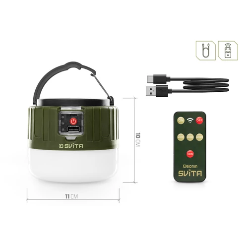 Delphin SVITA kemping lámpa távirányítóval 4W/180lm/3600mAh