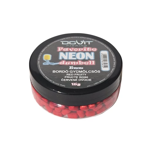 Dovit Favorite Dumbell Neon 5mm - Bordó gyümölcsös