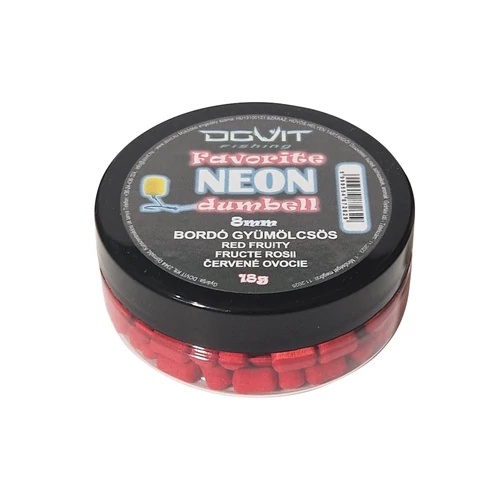 Dovit Favorite Dumbell Neon 8mm - Bordó gyümölcsös
