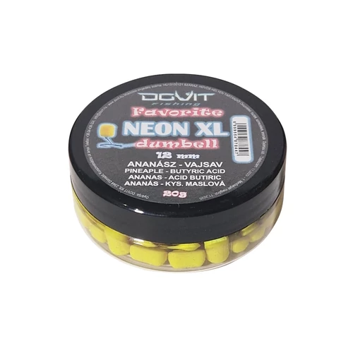 Dovit Favorite Dumbell Neon XL 12mm - Ananász - vajsav