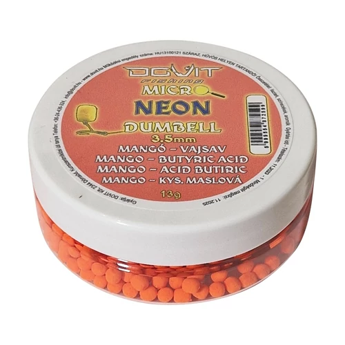Dovit Micro Neon Dumbell 3,5mm - Mangó - Vajsav