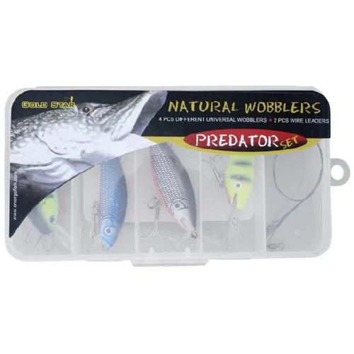 Natural Wobbler Szett(4Wobbler+2Drótelőke+Doboz)