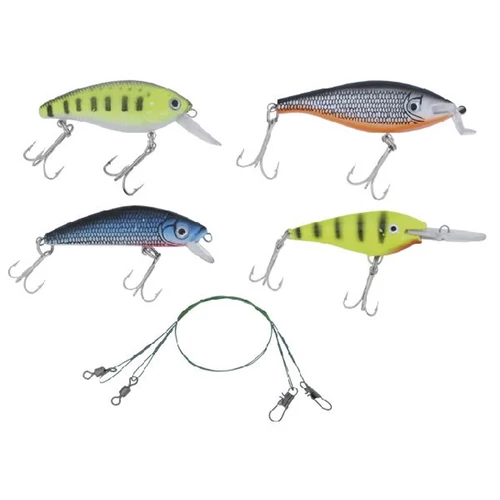 Natural Wobbler Szett(4Wobbler+2Drótelőke+Doboz)