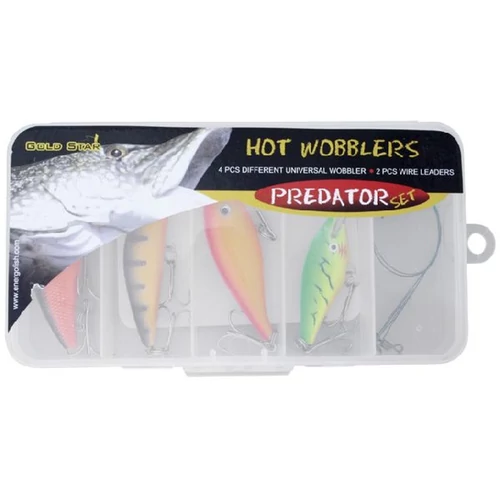 Hot Wobbler Szett(4Wobbler+2Drótelőke+Doboz)