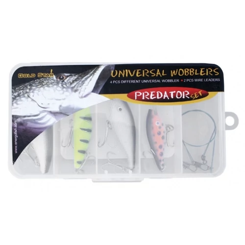Universal Wobbler Szett(4Wobbler+2Drótelőke+Doboz)