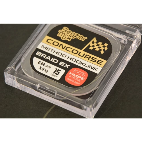 Benzar Concourse Braided Hooklink 15m 0.04mm