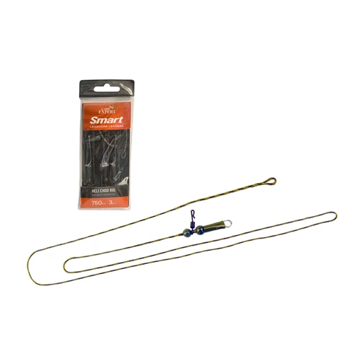 Carp Expert Előkötött Leadcore Heli Chod Szerelékgyorskapoccsal 3db/csomag