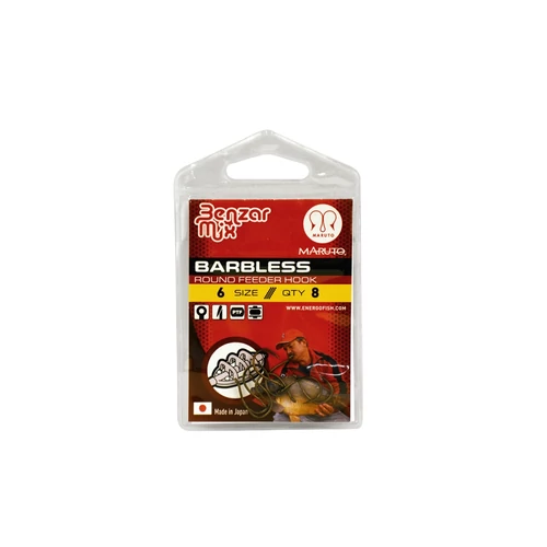 Benzar 4626 10 Barbless Round Feeder Horog 8db/cs