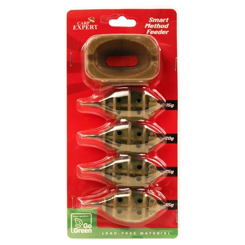 Carp Expert Smart Method Feeder 15g+20g+25g+35g Tömködővelgogreen