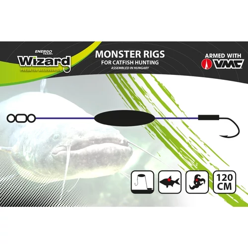 Wizard Monster Upose Mono Bottom Rig 20g 9/0 Round