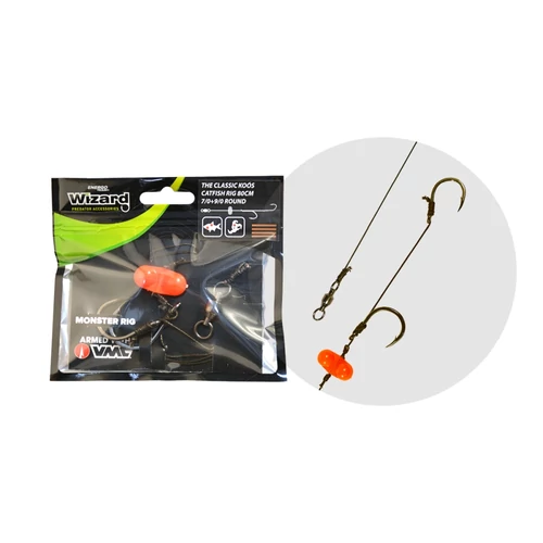 Wizard Monster - The Classic Koós Catfish Rig 6/0+8/0 Specimen