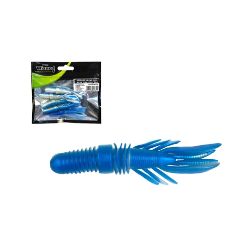 Wizard Bassgrub Clear-Green 7cm 5Pcs/Bag