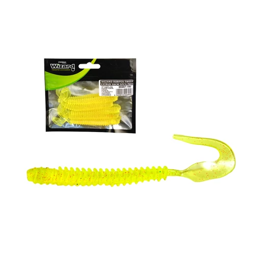 Wizard Harpex Twist Long Citrus 10cm 5Pcs/Bag