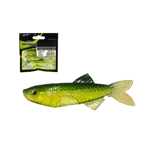 Wizard Flapper Shad Red-Black 7cm 3Pcs/Bag