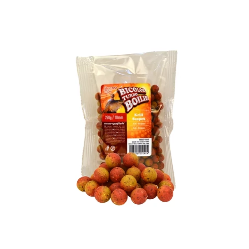 Benzar Turbo Bicolor Boilie Krill-Scopex 250g 16mm