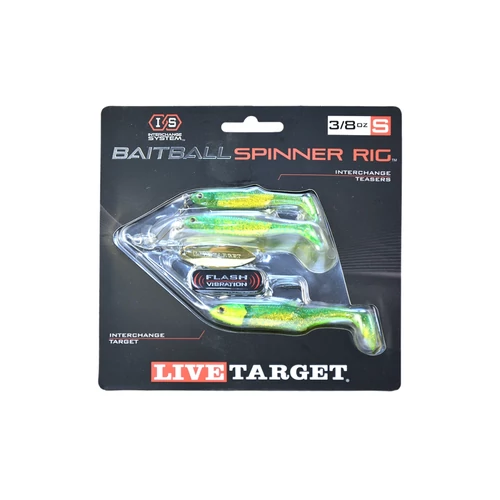 Livetarget Minnow Spinner Riggreen Pumpkin/Silver Small 11g