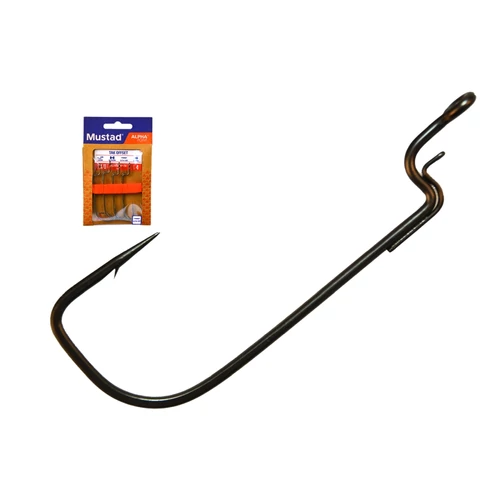 Mustad Alpha-Grip Tak Offset Titanx 4/1 4db/cs