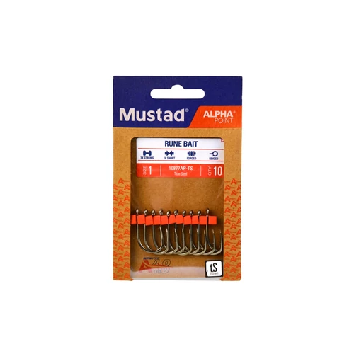 Mustad Rune Bait Titan Steel 6/1 5db/cs