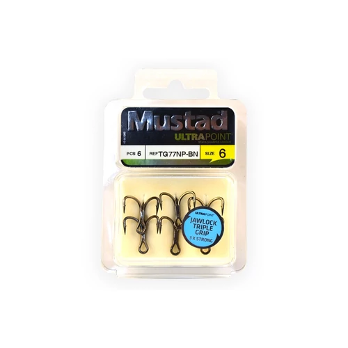 Mustad Jawlock Triplegrip 4 6db/csomag