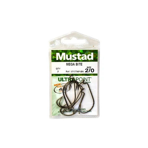 Mustad Mega Bite Worm Hook 4/0 5db/csomag