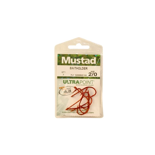 Mustad Baitholder Hooks 1/0 7db/csomag